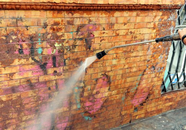 Brick Graffiti Cleaning in Pottstown